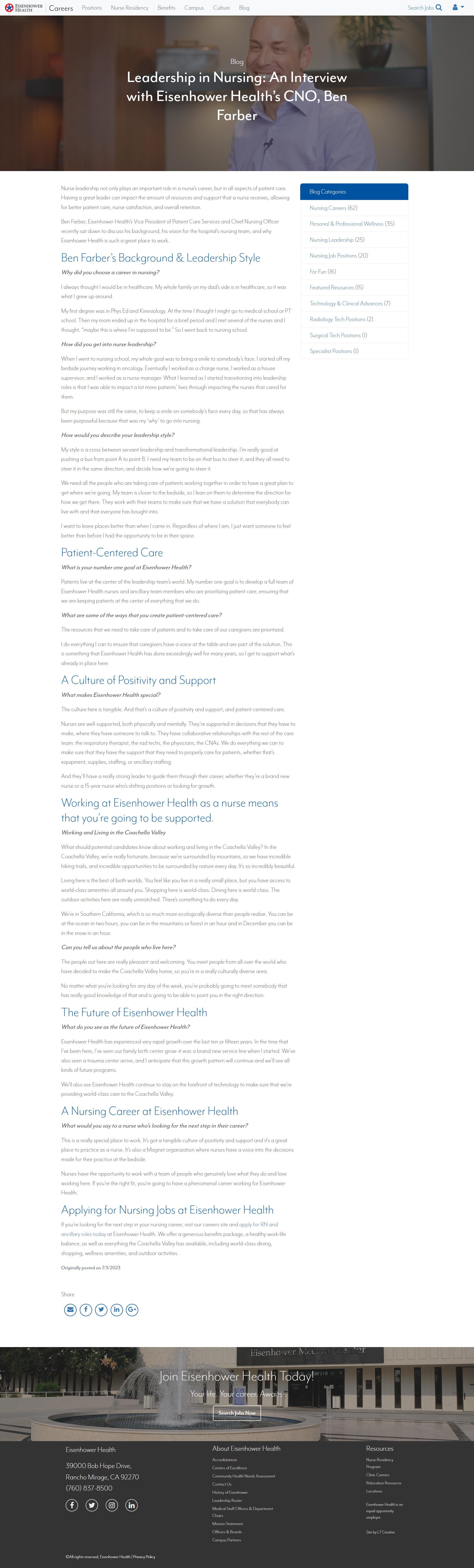 Eisenhower Health - Ben Farber Interview blog.png