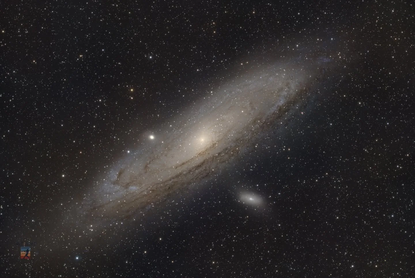 Merry Christmas everyone.  Last night I set up the new Astro Camera for the first time and pointed it at the #andromedagalaxy - 2.5 hours only as I was working the bugs out of the set up and figuring out the processes.  I plan on getting about 16 hou