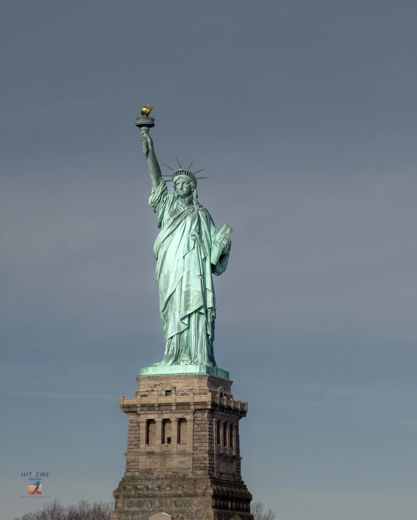 @lolo1388 and I took a trip over to #libertyisland this morning.  That wind chill coming down the rivers was brutal out on the open water.  Climbing up to the crown warmed us up though