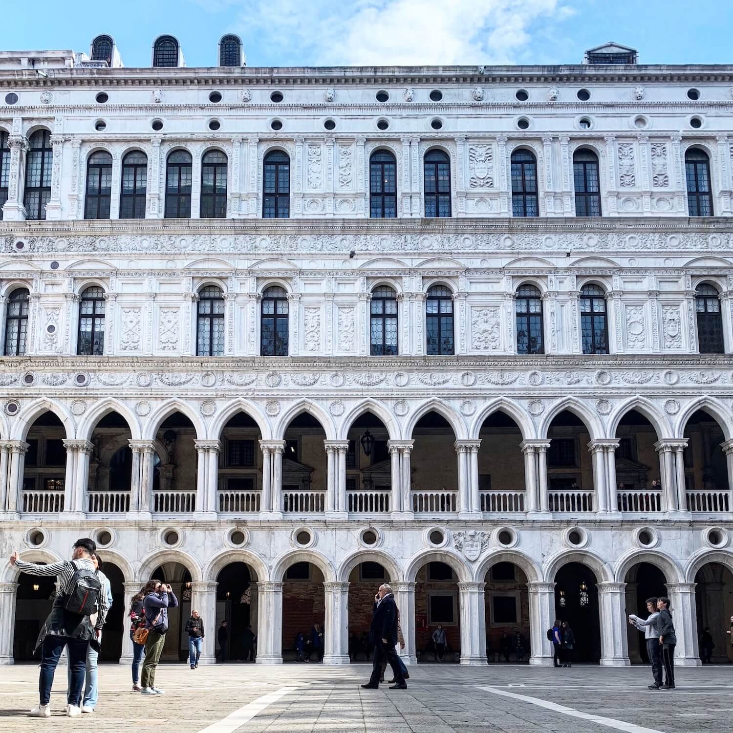 Doge's Palace Courtyard in Venice, Italy