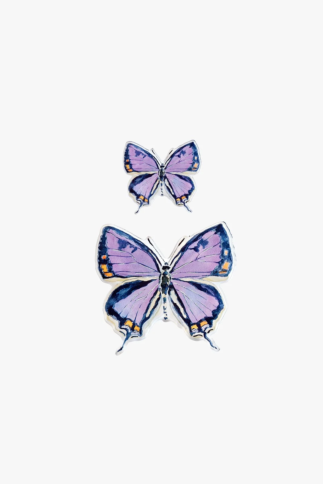 Colorado Hairstreak Butterfly Acrylic Art Block Small