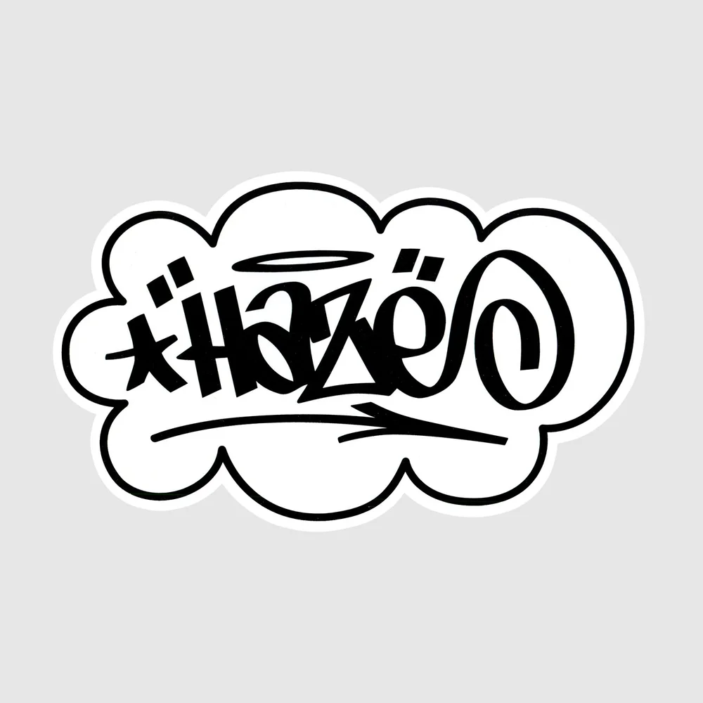 Sticker Museum — Haze Brand XL Black