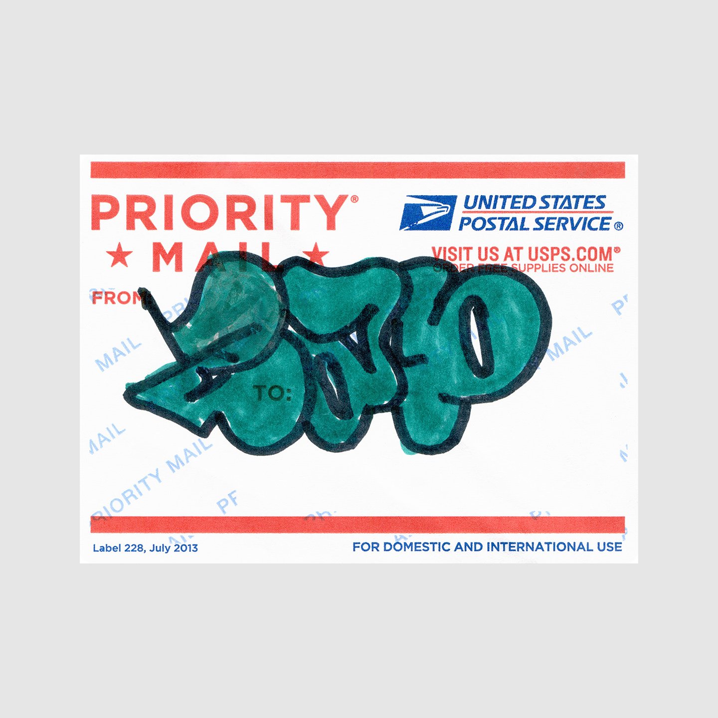 Cap - Green Throwie Label