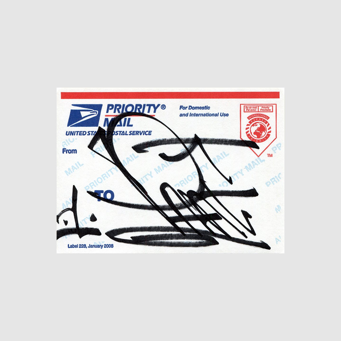 Felipe Pantone - Postal Label