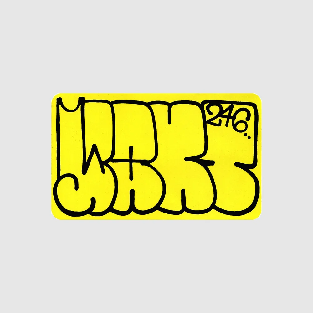 Sticker Museum — Want 246 - Throwie Eggshell