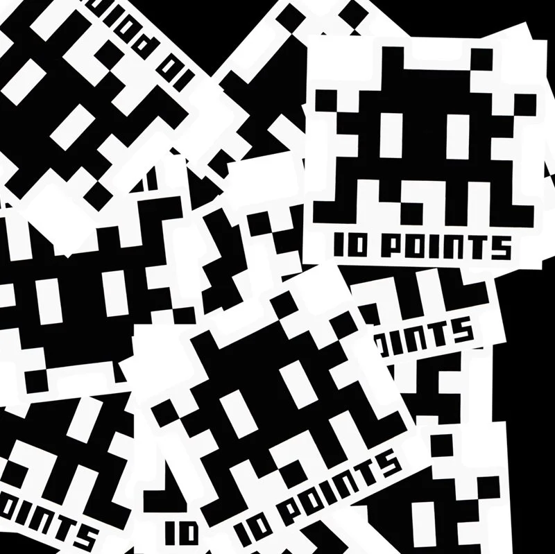 RARE INVADER STICKERS MUSEUM