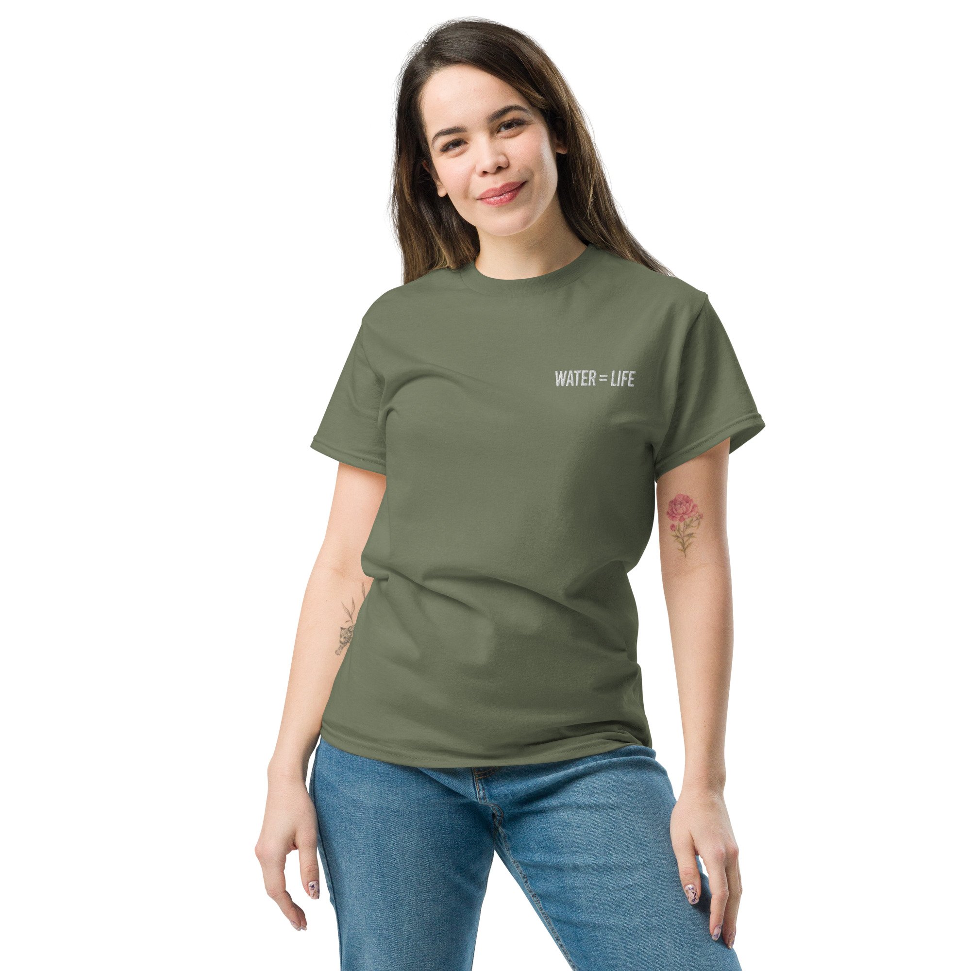 unisex-classic-tee-military-green-front-671ae8b42e30e.jpg