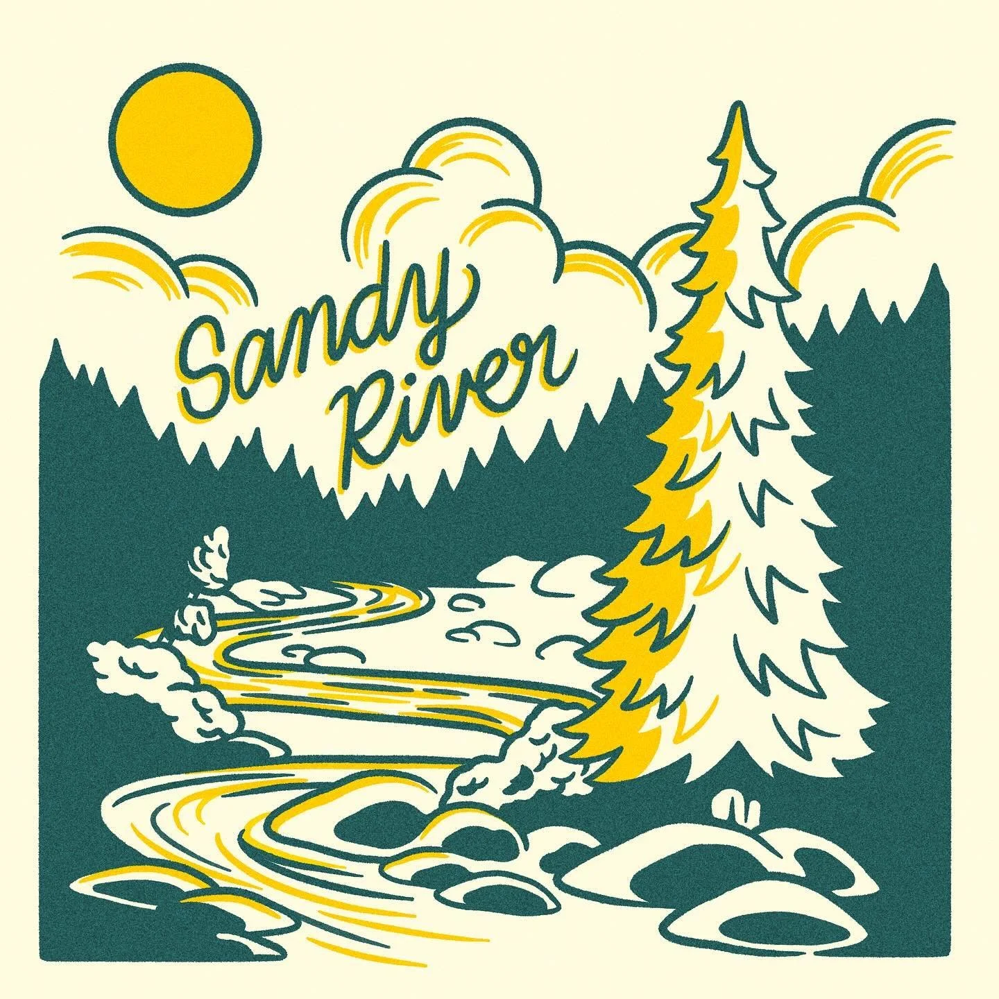 Started a series of illustrations based on state parks in Oregon I&rsquo;ve visited. Spent a lot of time at the Sandy River this summer and missing the warm days getting to float down the river. I&rsquo;ve got more in the works that I&rsquo;m excited