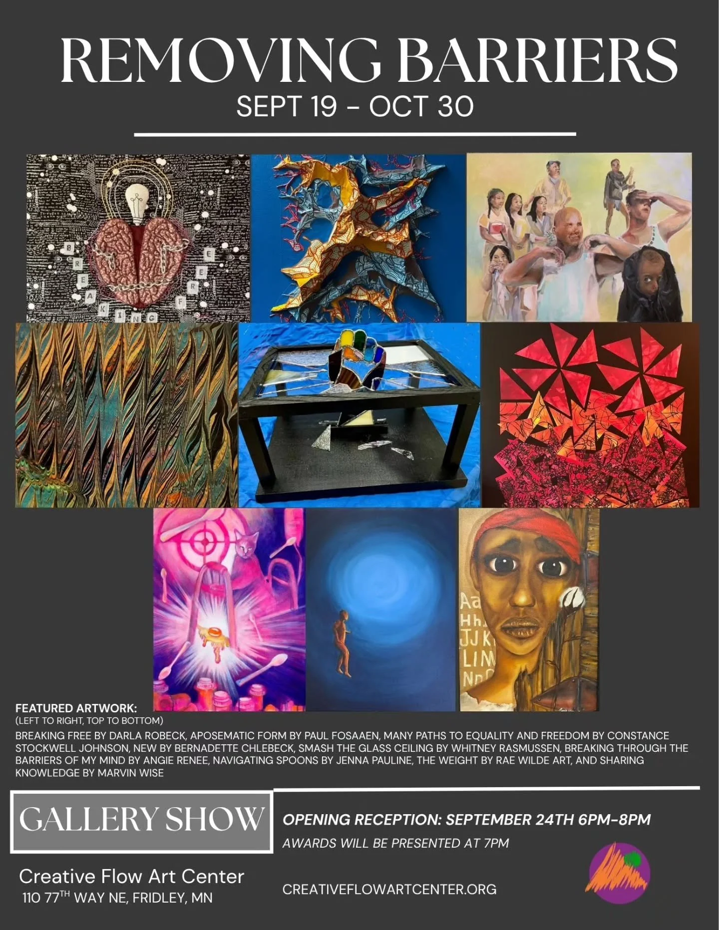 Excited to announce I have another painting in another group show at Creative Flow Arts Center  AND my 9 year old nephew is in the same show!!!