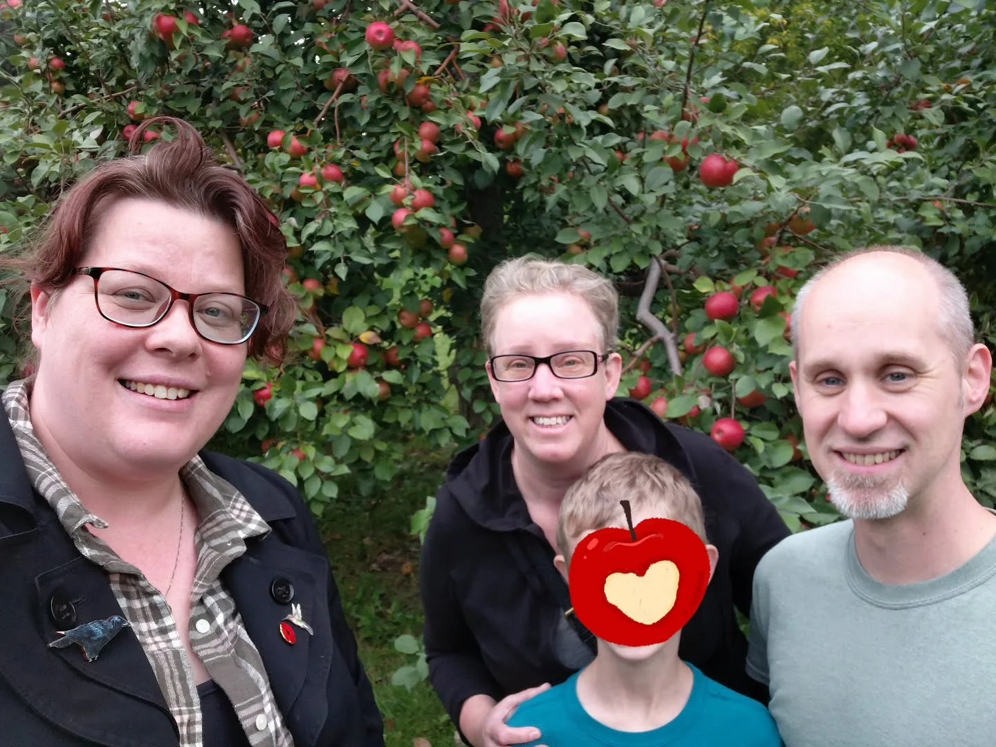 Went to the apple orchard today and survived the corn maze.