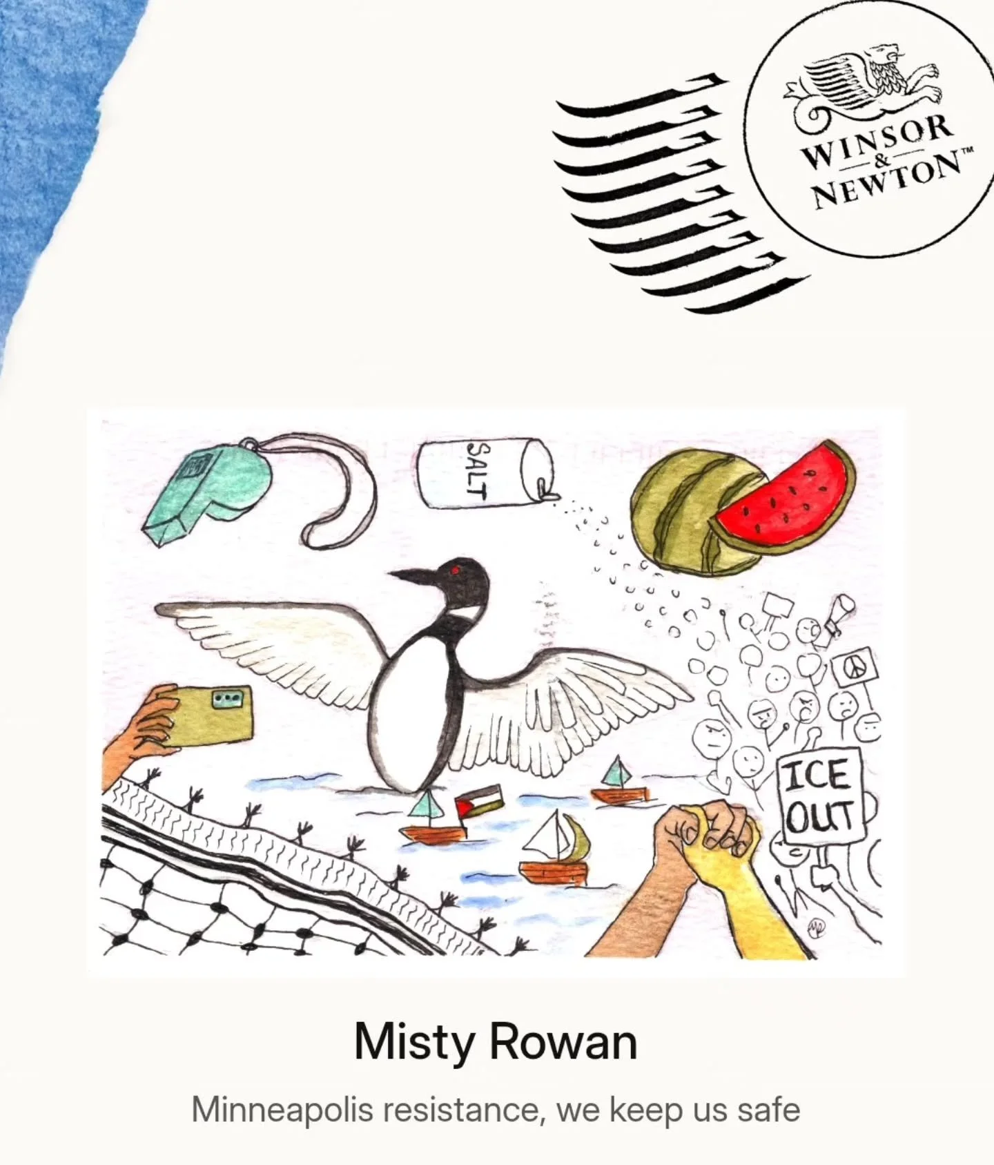 Yay! i found out today my post card will be on display as part of the Winsor &amp; Newton Art Mail exhibition at Saatchi Gallery in London!!! Over 8,000 postcards have been registered by artists in more than 80 countries and this exhibition is a cele