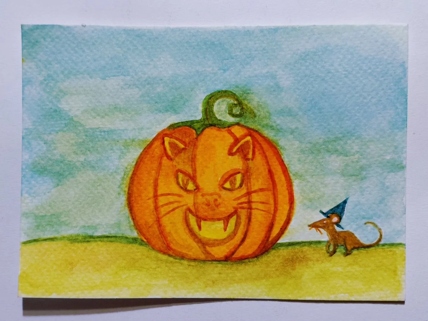 Been in a little art funk. here's a little pumpkin. 🎃