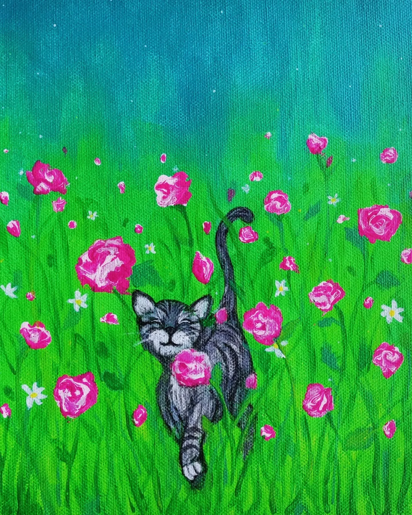 Kitten in the garden