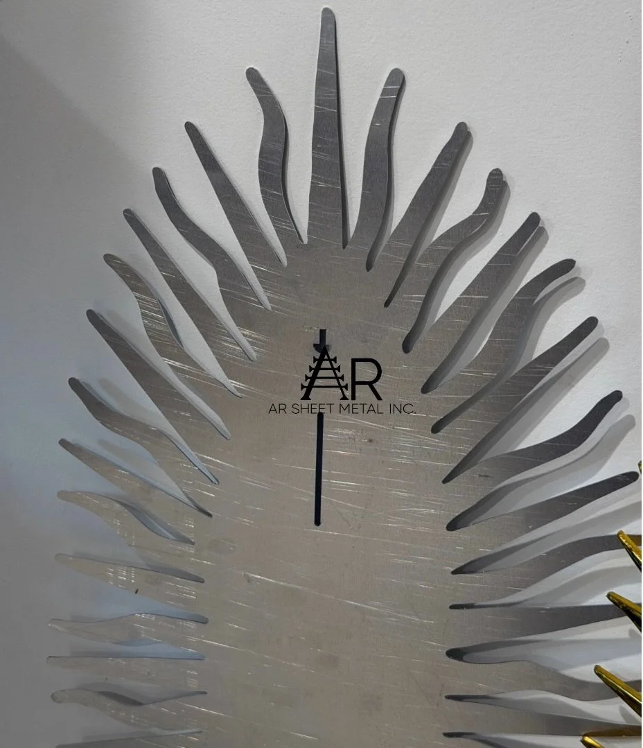 From sample to finished cut. The gold panel started as the concept piece, and this Laser Cut mill-finish aluminum panel became the final production cut. Clean lines, precision craftsmanship, and attention to every detail.
⚒️AR Sheet Metal Inc.⚒️
📞Of