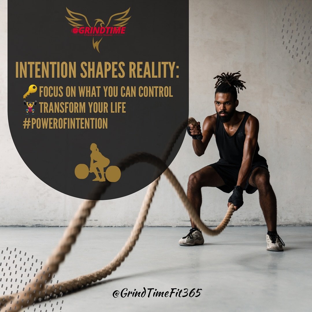 Your intention is the steering wheel of your life.
When you choose to focus on what you CAN control&mdash;your effort, your energy, your attitude&mdash;you unlock a new level of strength, clarity, and purpose.

Every rep, every step, every decision p