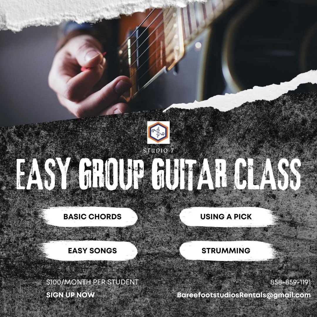 We are now offering Group Lessons for GUITAR and PIANO!
Check out the flyer or visit our website for full details!
https://barefootstudiorentals.com/barefoot-studios-group
#groupgutiar #grouppiano #grouplessons #musiclessons