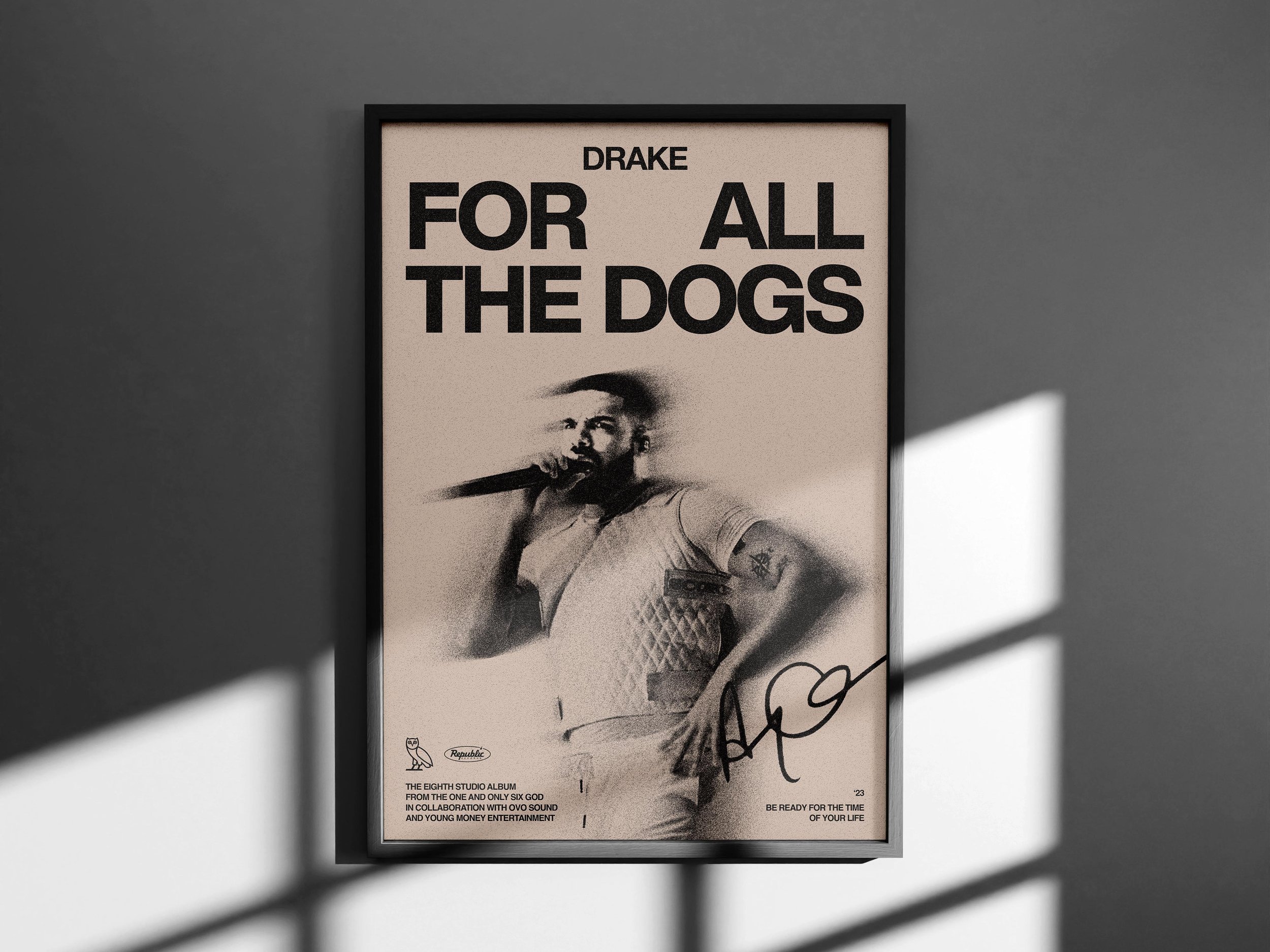 Drake For All The Dogs Poster Print - Album Design Wall Art — VAULTED