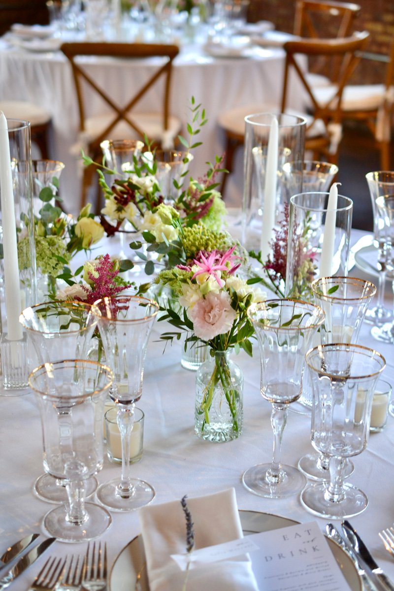Bud-vase-centerpieces-The-Green-Point-Loft