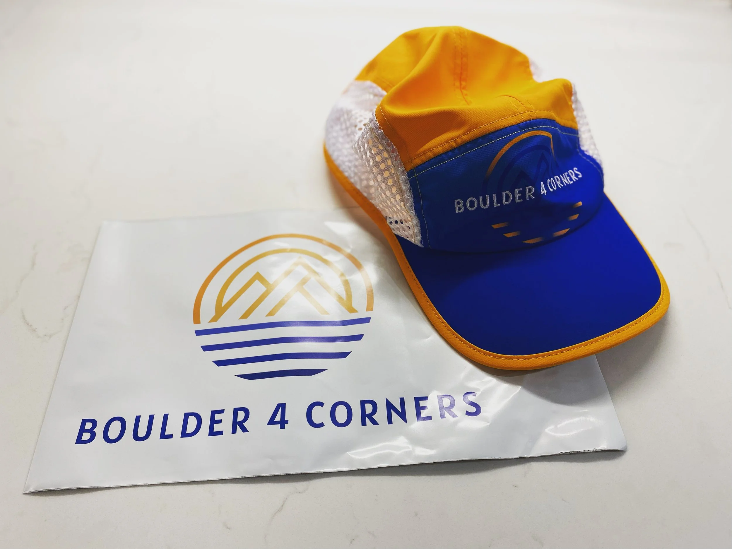 Boulder 4 Corners Mesh Running Hat by BOCO