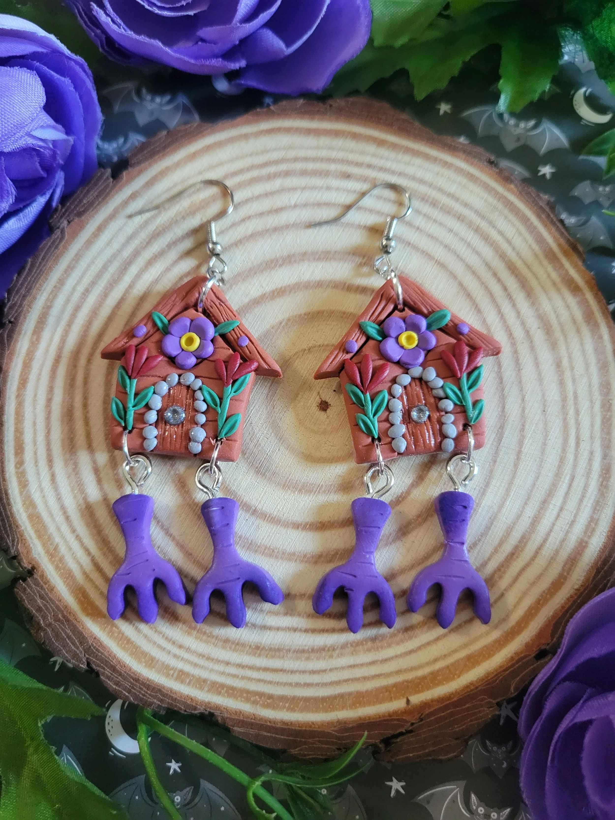 Red and Purple Witch Huts
