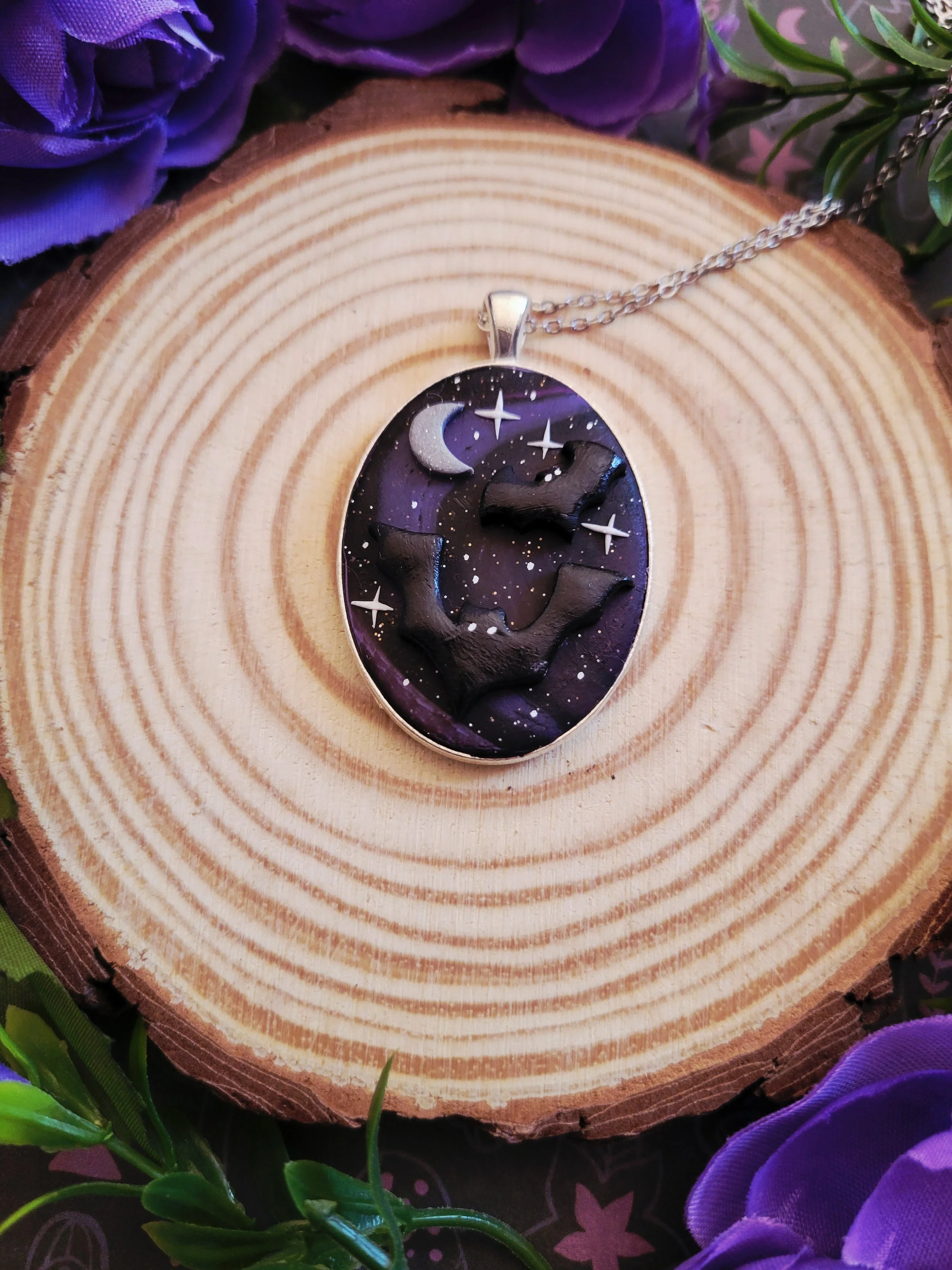 Bats in the Belltower Necklace