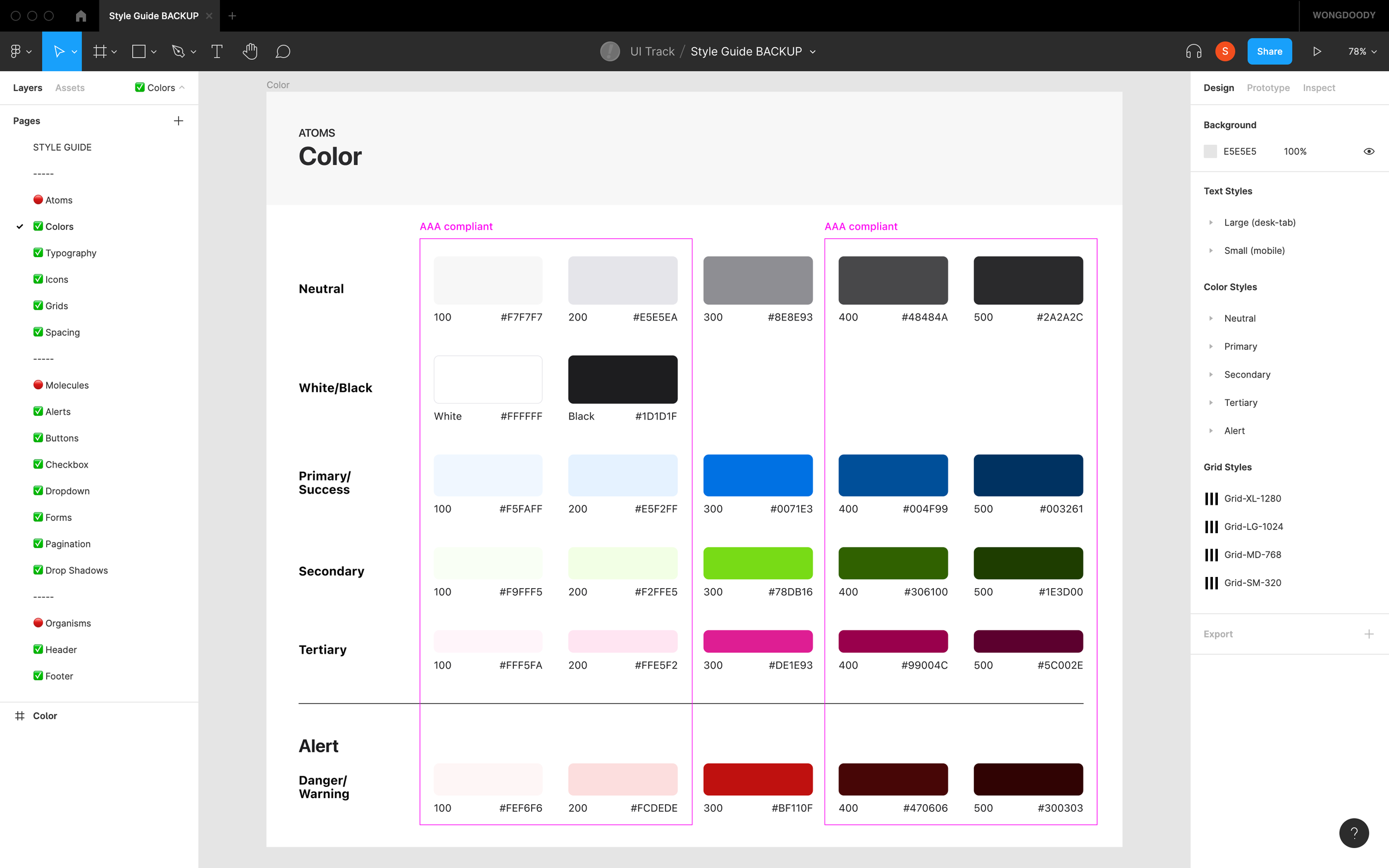 Atoms//Color Palette 