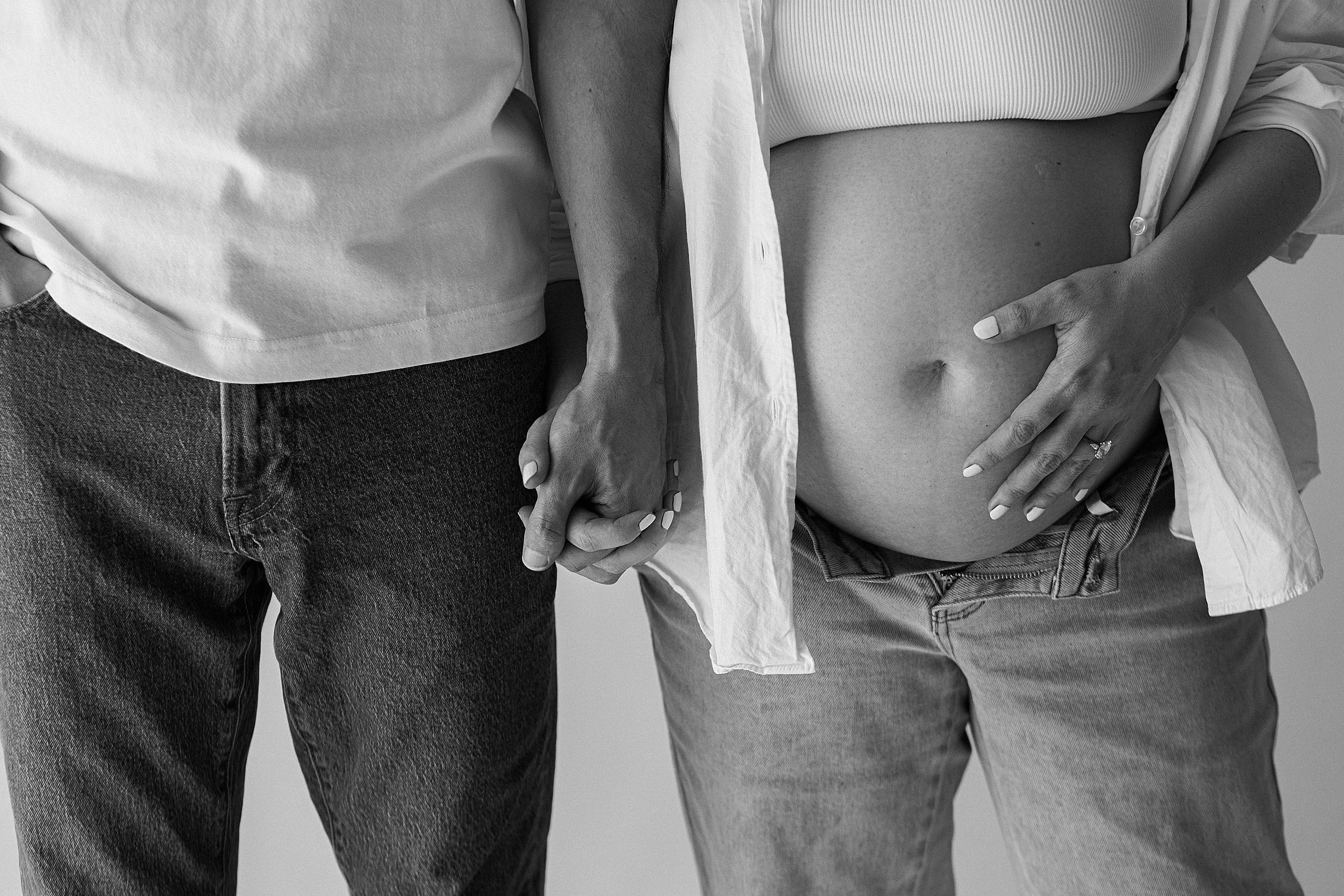 couples pregnancy boudoir photography Sarasota