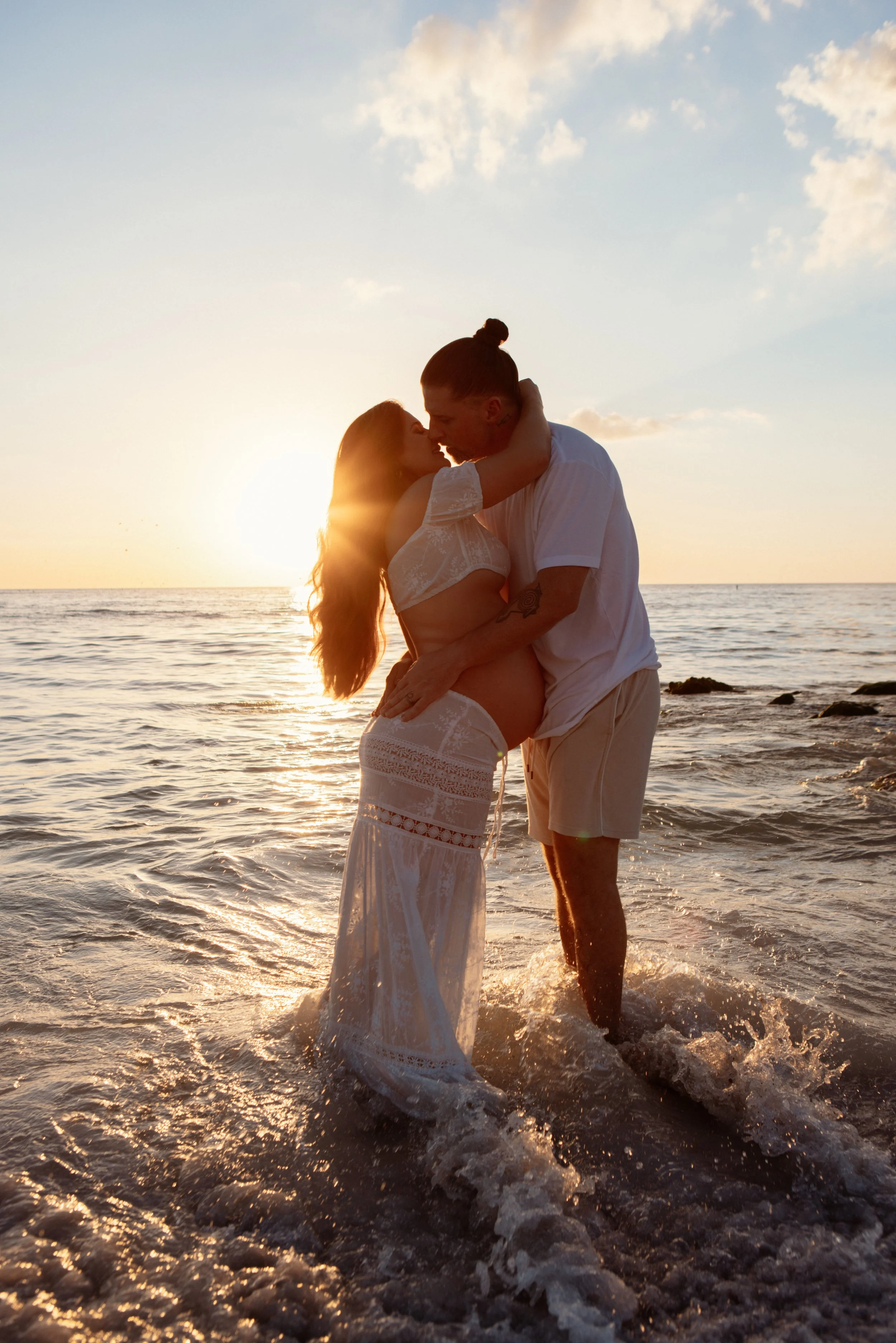 couples pregnancy boudoir photos Sarasota FL