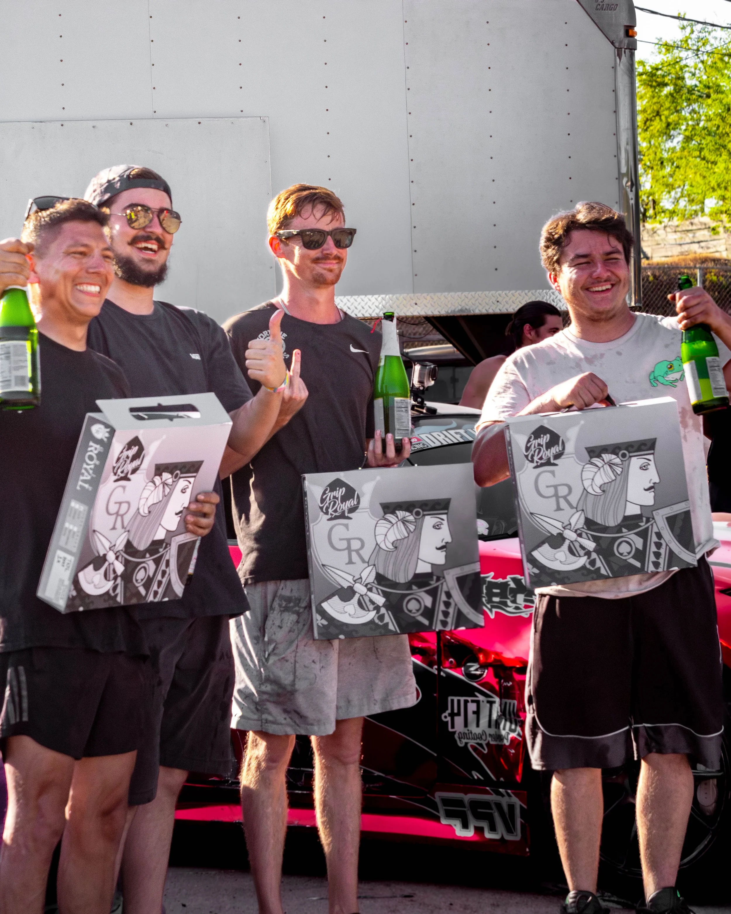Brian celebrating after a Lonestar Drift, Street Legal series Podium