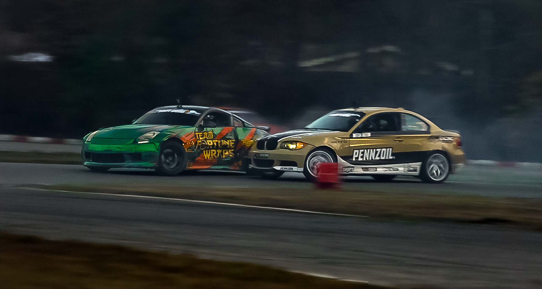 Brian Tandem Drifting with World Renowned Formula Drift Champion, Chelsea Denofa