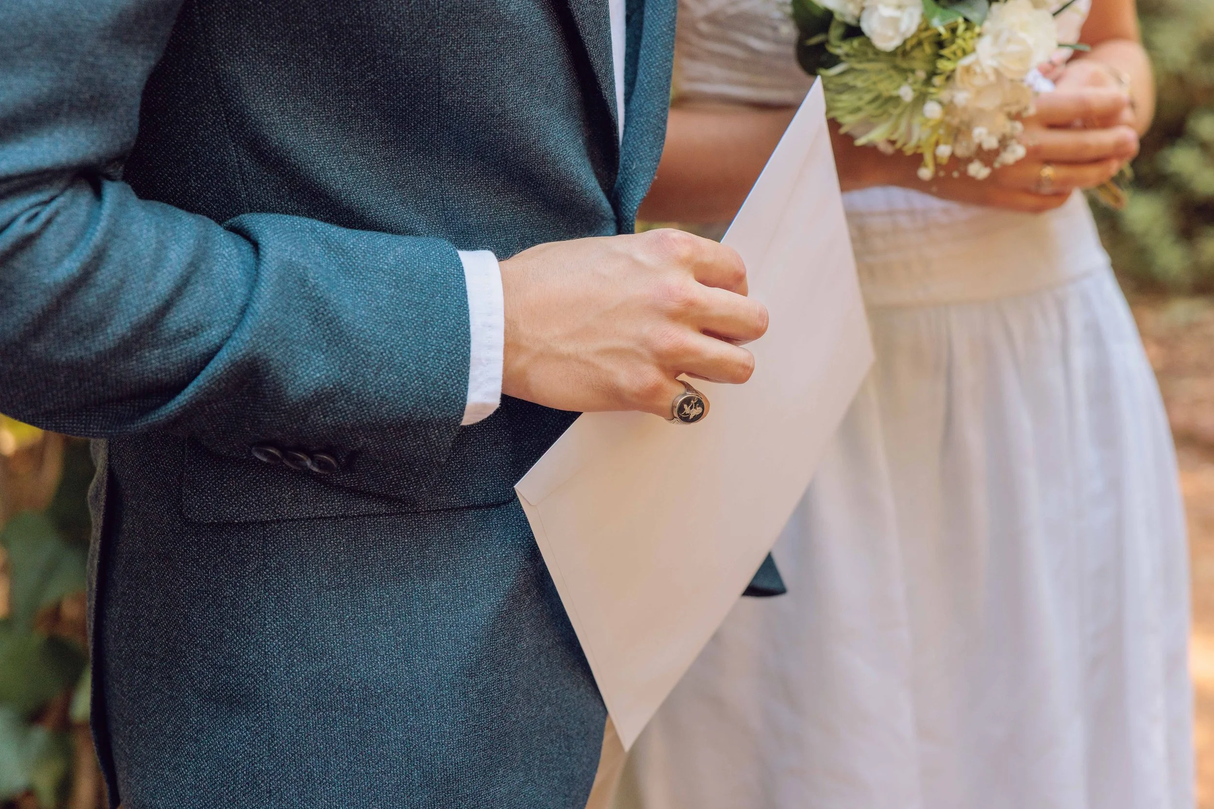 Intimate family wedding portraits