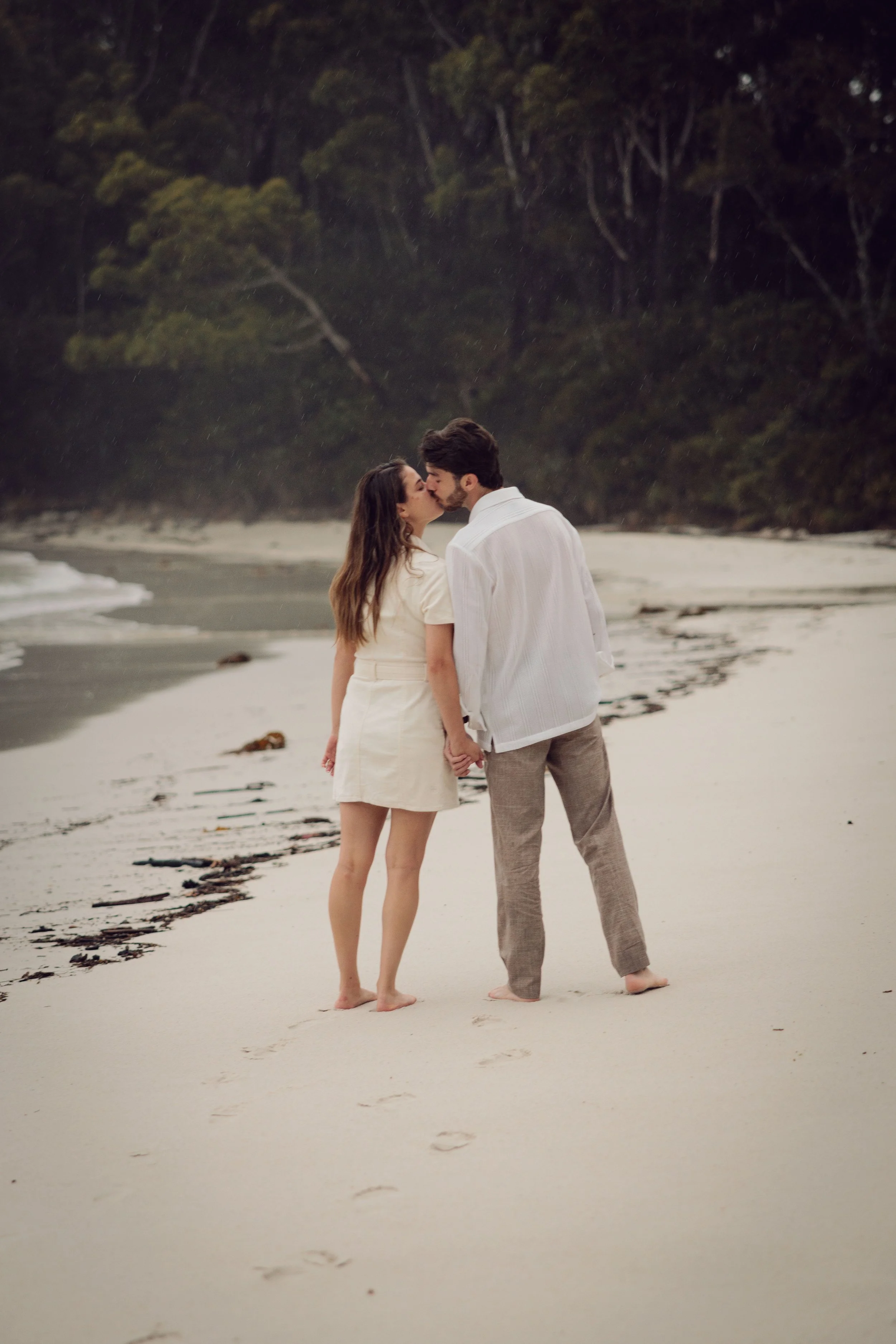 Candid portrait on the beach
