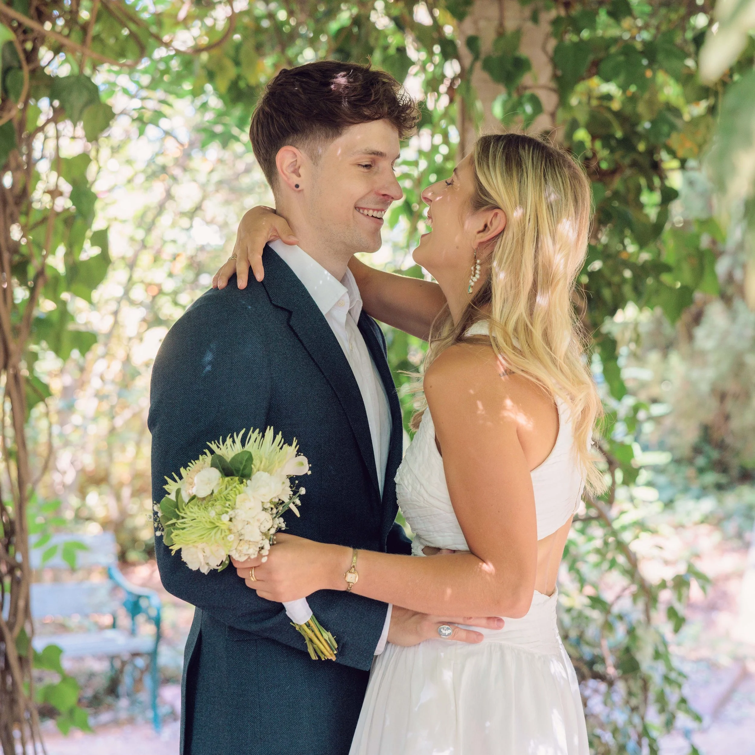 Garden wedding photography