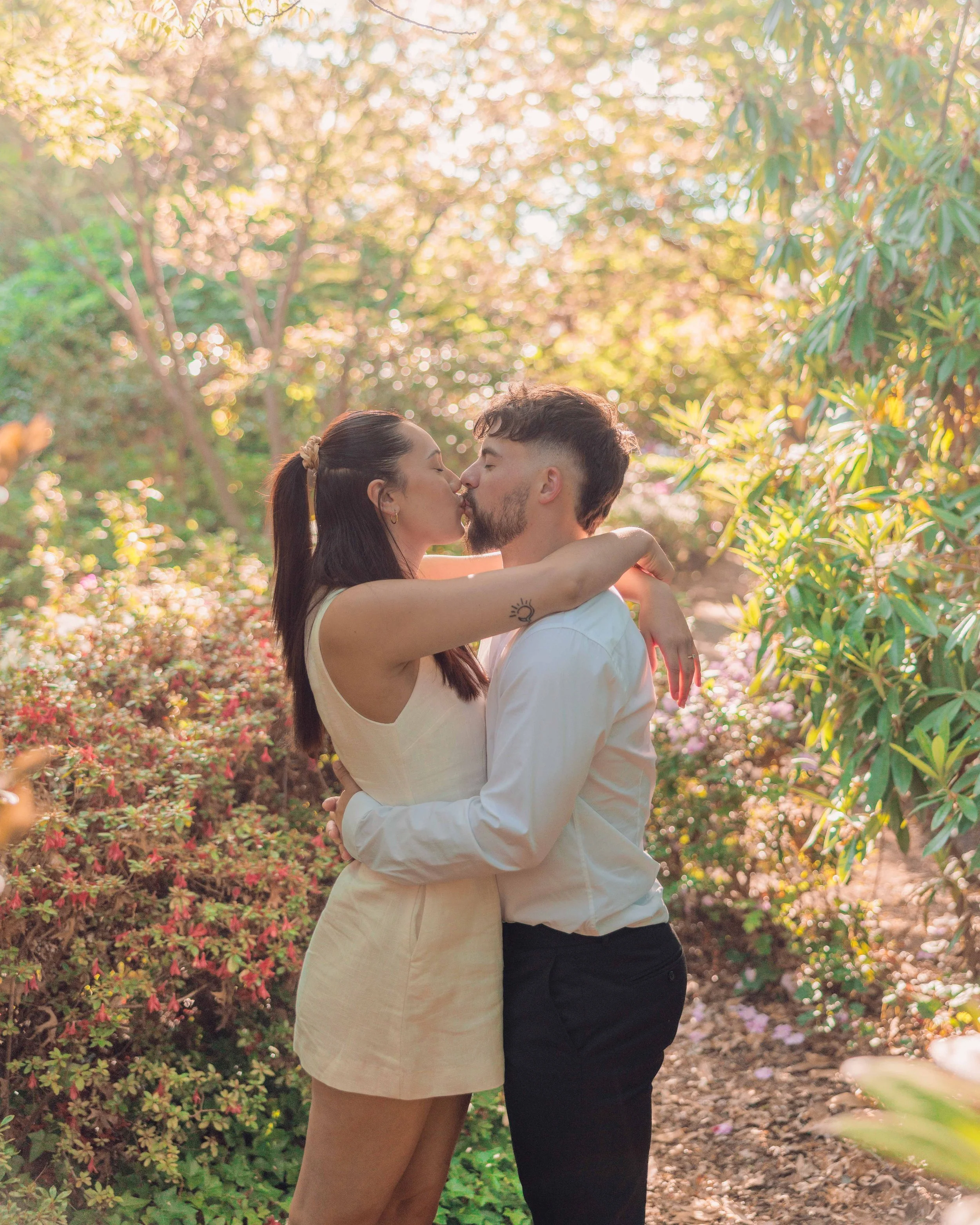 Spring engagement portrait photography