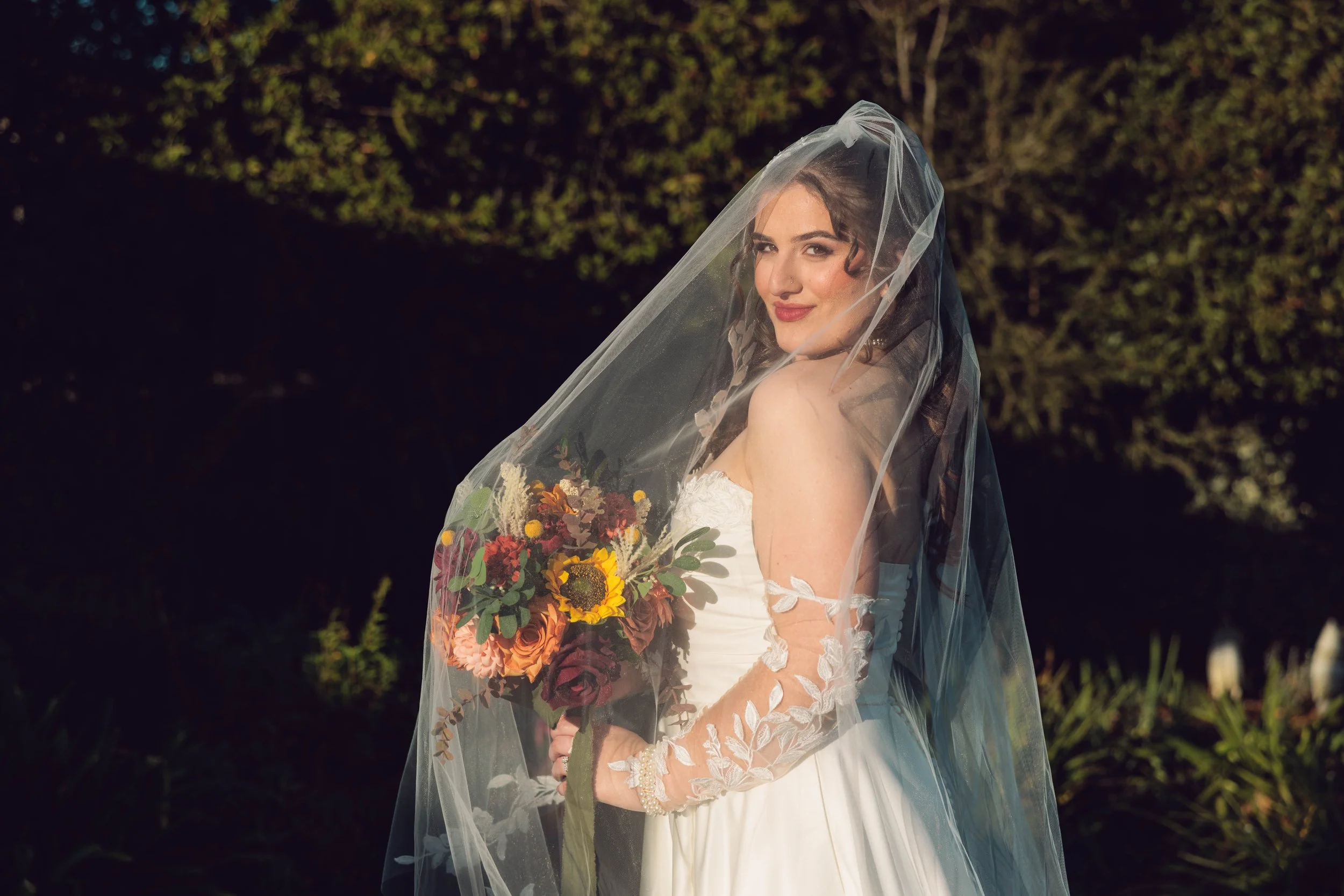 Editorial wedding portraits