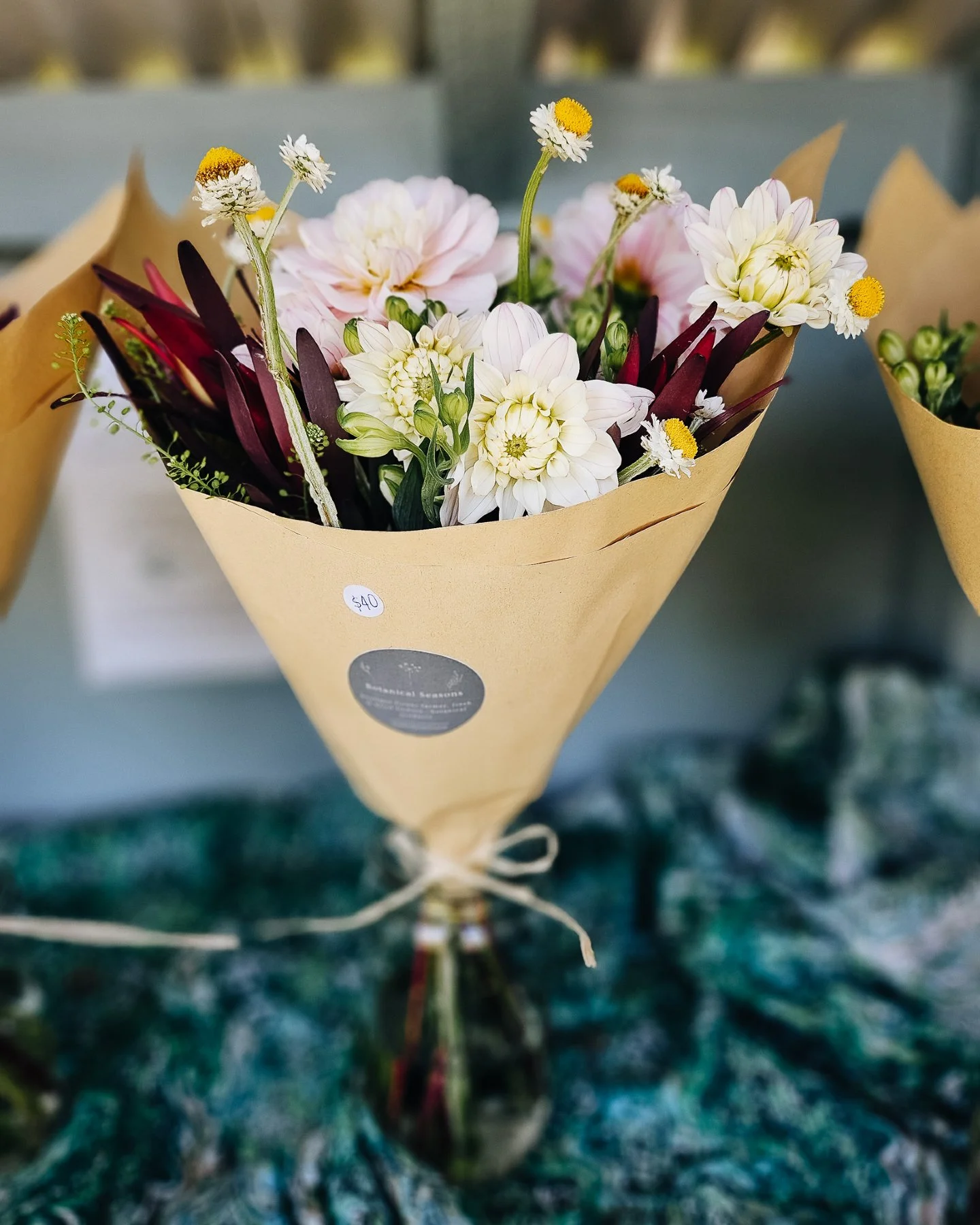Hi

Now that the sun is out, my flower farm stand is out today and stocked with freshly harvested bunches of flowers.

Swing past 133 Raleigh Street, Brixton to pick up a lovely bunch of locally grown seasonally flowers.

They will be available until