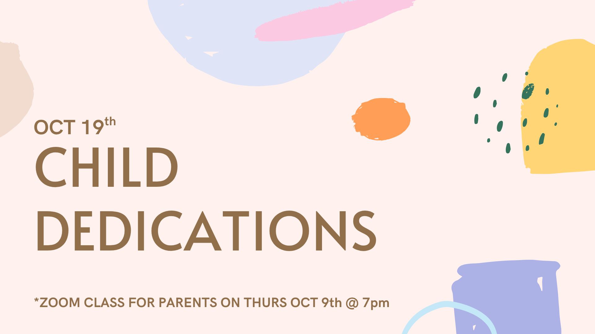Child Dedications