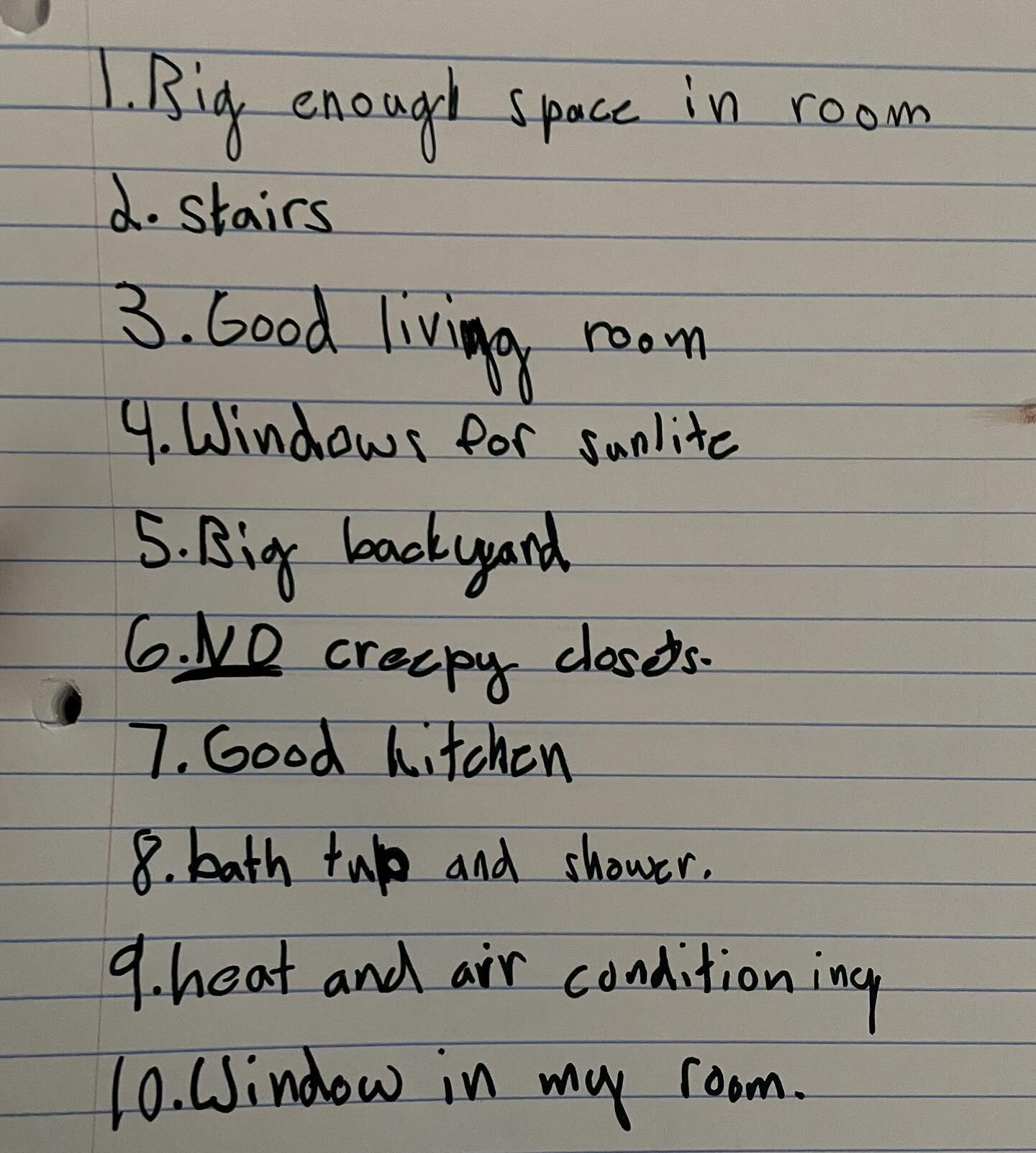 The BEST buyer needs list courtesy of an 8 yr old who is currently looking for a new home 🧡

I definitely need more info on #6 - NO creepy closets. 

#forsale #buyerslist #eugene #realestate #oregon