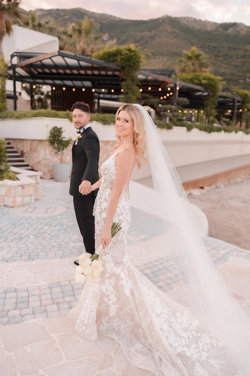 Bride and groom at Limoneto Montenegro wedding