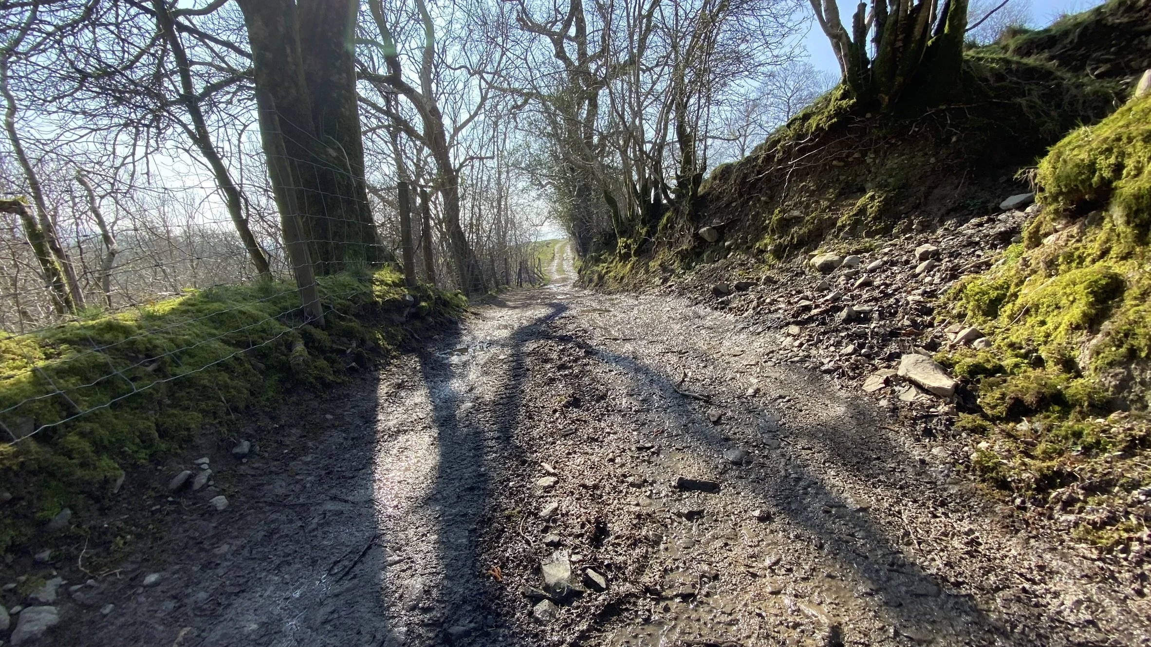 Pennine 500 bikepacking track in the southern loop of the 500km trail in the north of England