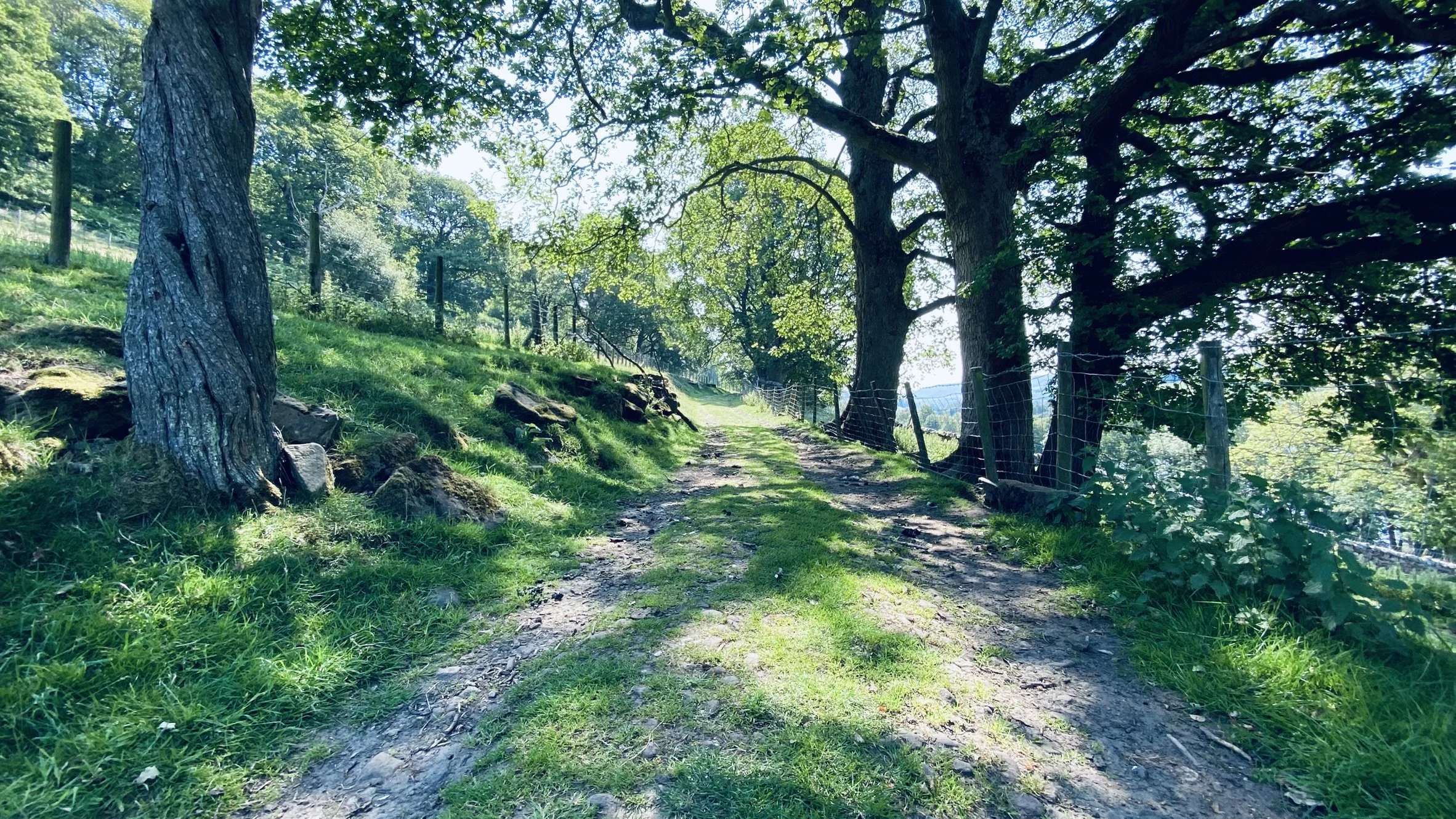 Pennine 500 bikepacking track in the southern loop of the 500km trail in the north of England