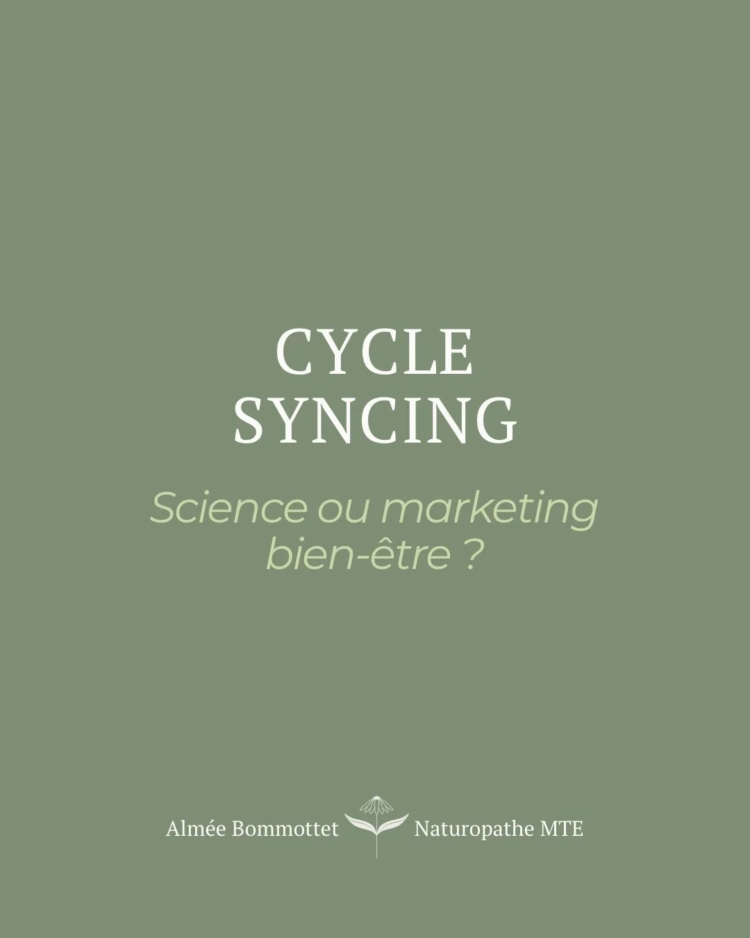 Le cycle syncing est souvent pr&eacute;sent&eacute; comme LA solution pour optimiser l&rsquo;alimentation, le sport et l&rsquo;&eacute;nergie&hellip; &agrave; l&rsquo;aide de programmes &eacute;tablis en fonction des phases du cycle menstruel. 

La r