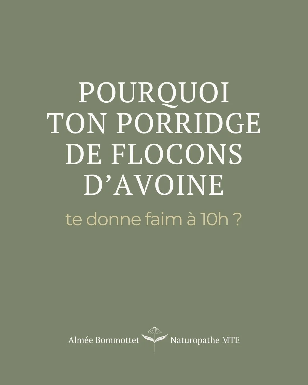 Vous avez peut-&ecirc;tre vu passer certains contenus sur les r&eacute;seaux diabolisant les flocons d&rsquo;avoine derni&egrave;rement&hellip;

Voici une petite r&eacute;flexion autour des flocons d&rsquo;avoine pour se rappeler qu&rsquo;ils sont un