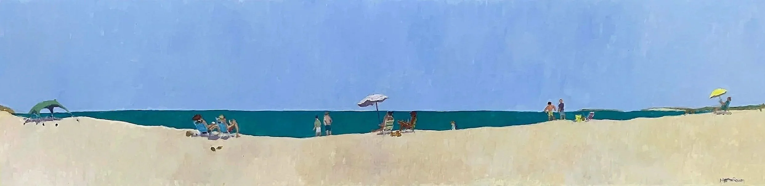 Lointpoint Panorama. oil on canvas. 10"H x 40"W