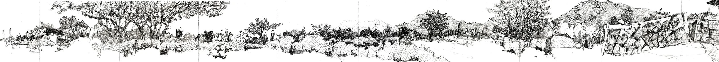 Taliesin West Panorama, Scottsdale AZ March 2015