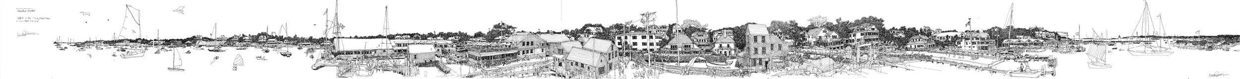 Edgartown Harbor  8.26.25 (see detail below)