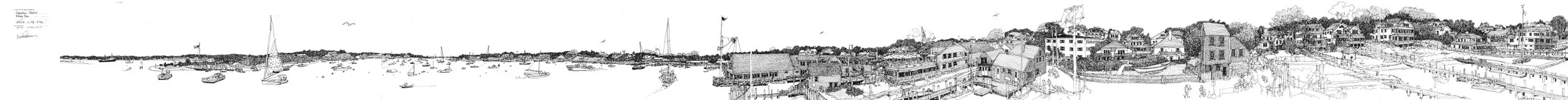 Edgartown Harbor Panorama 6.14.26, Martha's Vineyard MA. SEE BELOW FOR MORE DETAIL