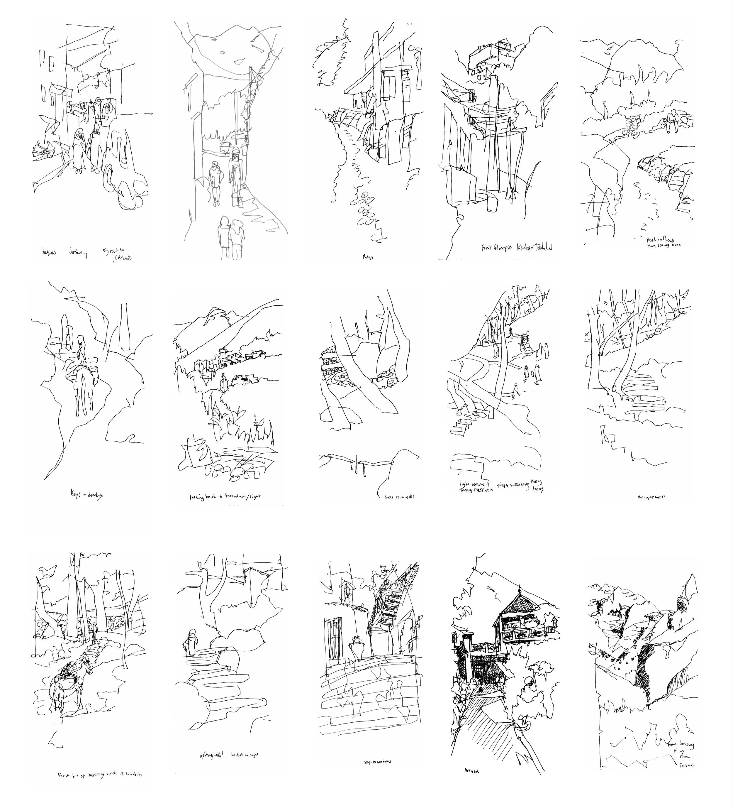 WALK DRAWING: Imlil to Kasbah Toubkal, Imlil Morocco  5.27,16