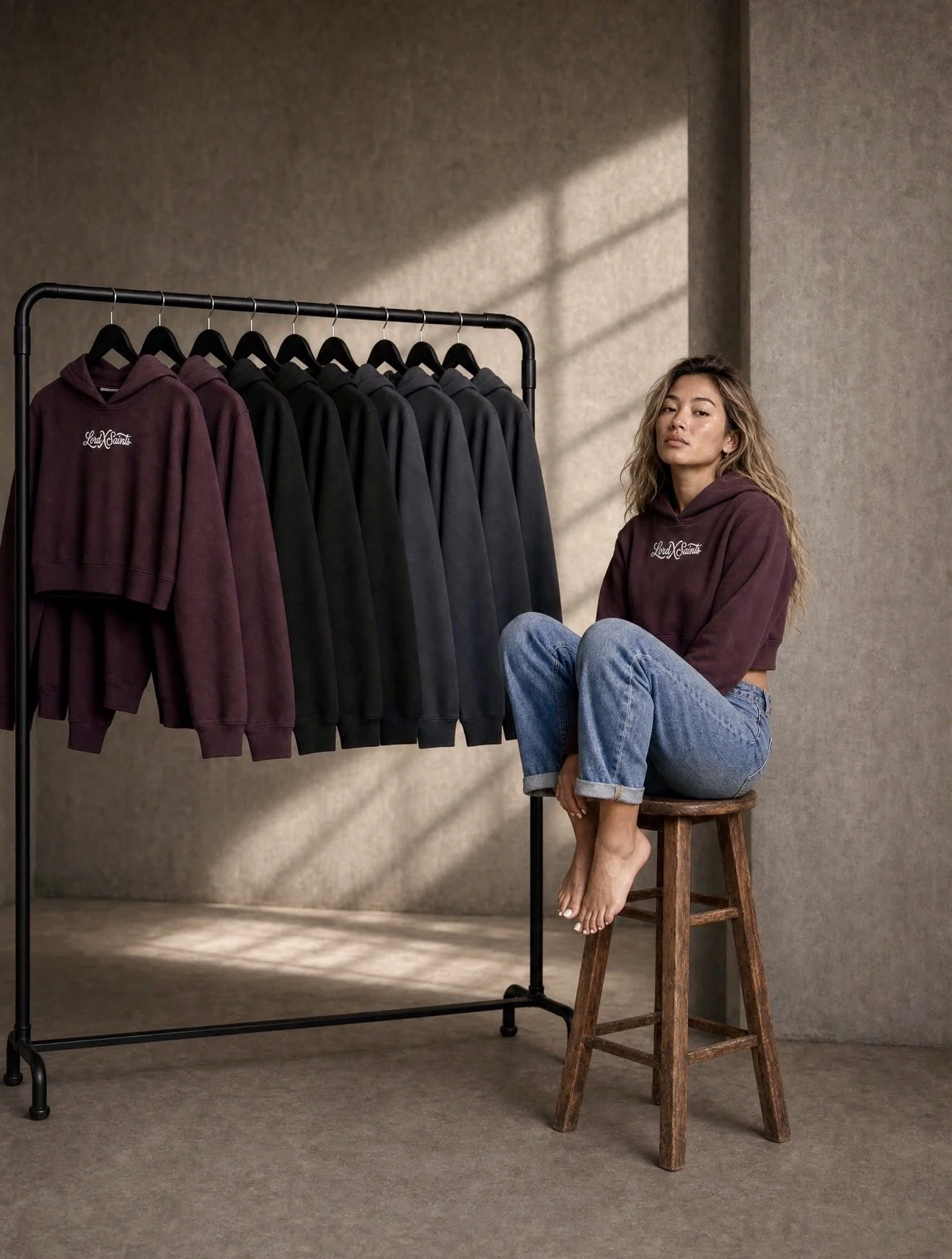 The Cropped “Zero” Hoodie Sweatshirt