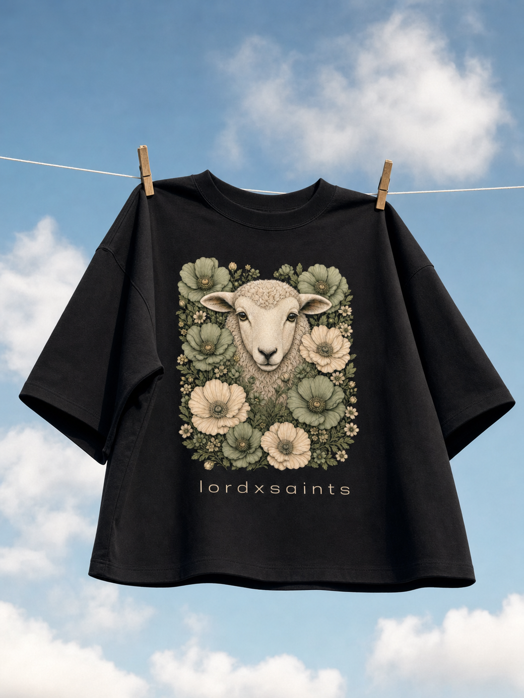 The "Lamb In Floral" Tee